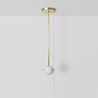 Signal Pendant in Hewn Brass